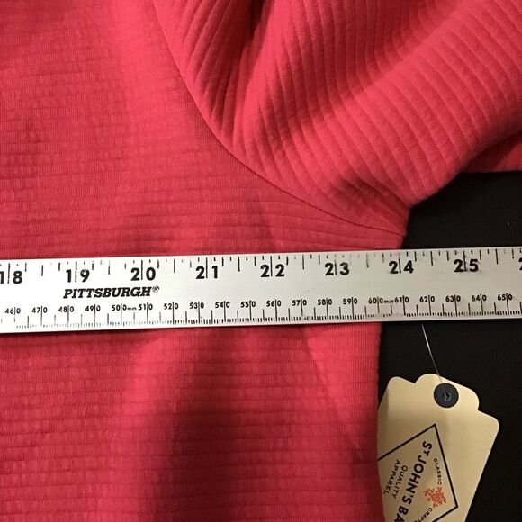 St. John’s Bay Claret Red Pullover V-Neck Top XL NWT - Picture 5 of 8